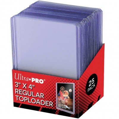Protection carte - Ultra Pro - Renforcées - Toploader x25 - 3x4" Clear Regular